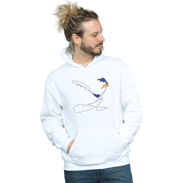 Looney Tunes Mens Road Runner Running Hoodie 4XL Vit White 4XL