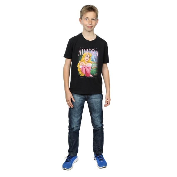 Disney Boys Törnrosa Aurora Montage T-shirt 7-8 år Bl Black 7-8 Years