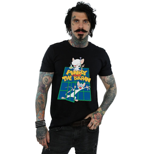 Animaniacs Herr Pinky och The Brain Laboratory T-shirt M Svart Black M