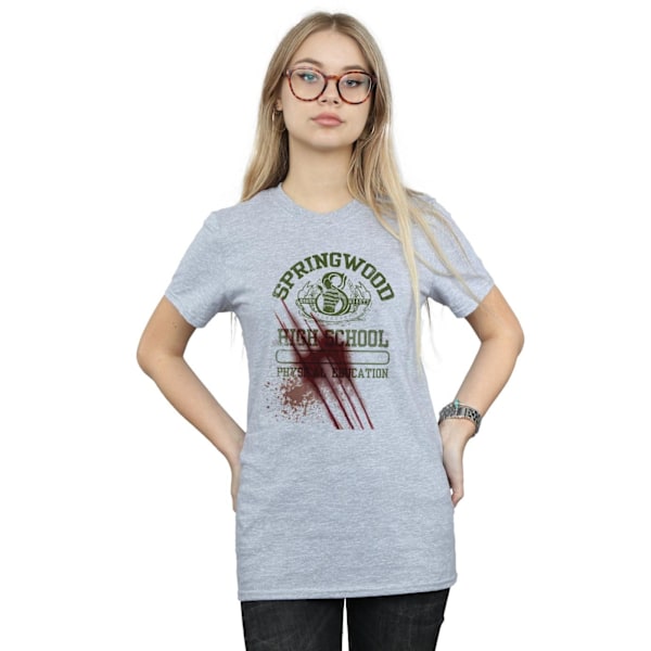 A Nightmare On Elm Street Dam/Damer Springwood Slasher Bomull Boyfriend T-Shirt S Sports Grey Sports Grey S