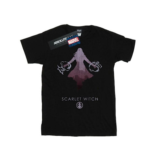 Marvel Dam/Damer Scarlet Witch Silhouette Bomull Boyfriend Black 3XL