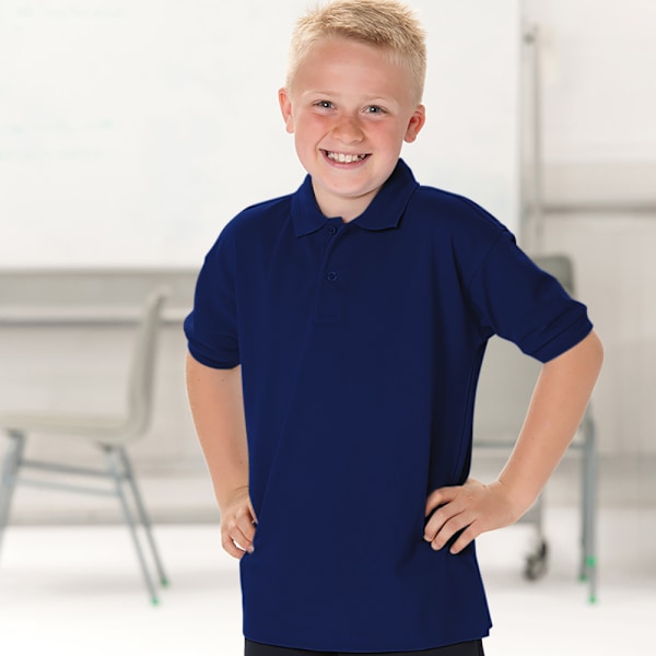 Jerzees Schoolgear Barn 65/35 Pique Poloshirt (2-pack) French Navy 7-8