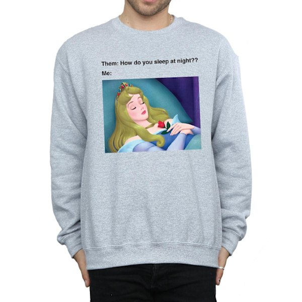 Disney Herr Sleeping Beauty Meme Sweatshirt L Sports Grey Sports Grey L