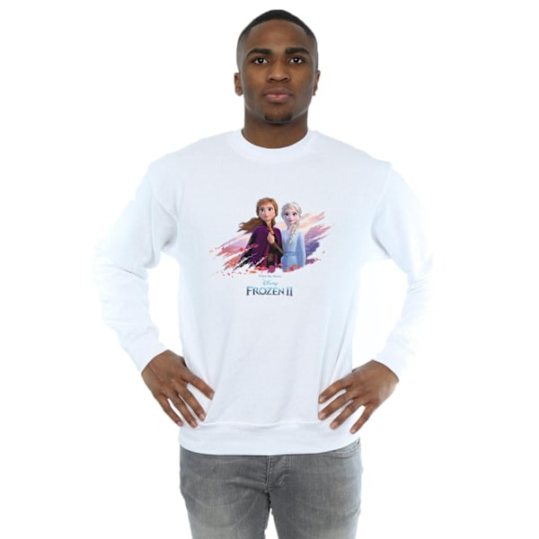 Disney herr Frozen 2 Elsa och Anna Nature Is Beautiful Sweatshirt White 4XL