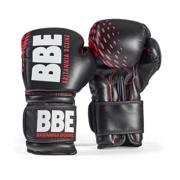 BBE Barn/Barn Träning Handskar 8oz Svart/Röd Black/Red 8oz