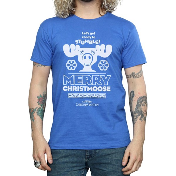 National Lampoon's Christmas Vacation Herr Merry Christmoose T-shirt Royal Blue L