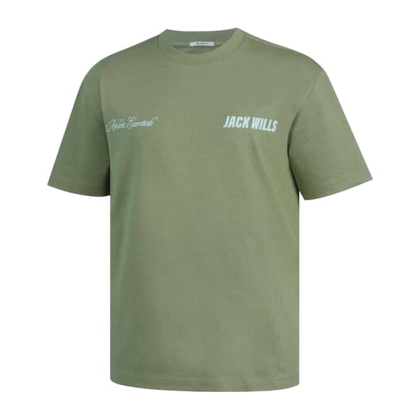 Jack Wills Herr Script Mix Oversized T-shirt S Salviagrön Sage Green S