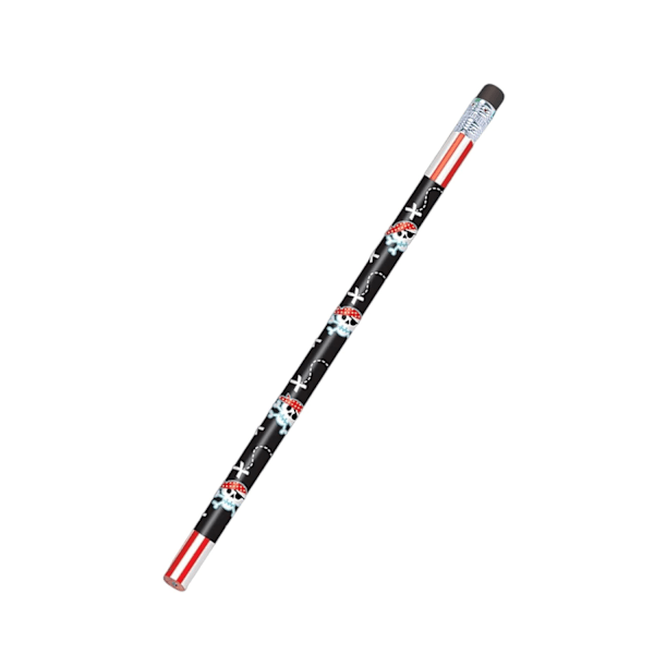Amscan Piratpenna med suddgummi (2-pack) En storlek Flerfärgad Multicoloured One Size