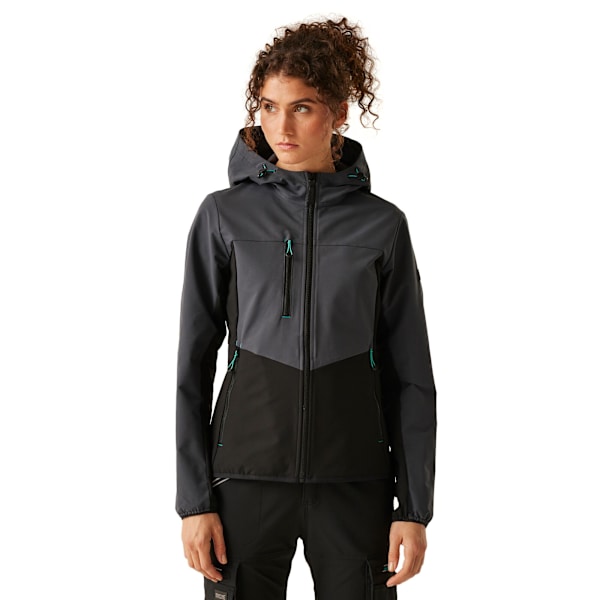 Regatta Professional Dam/Kvinna Ada Stretch Soft Shell Jacka Slate Grey/Black 10 UK
