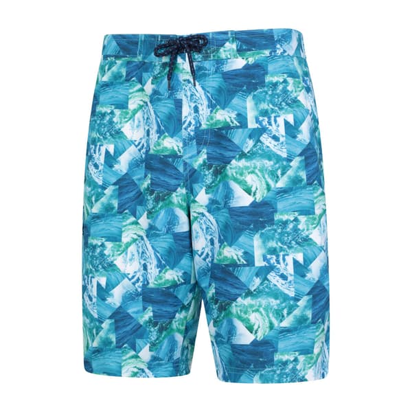 Mountain Warehouse Herr Ocean Mönstrade Boardshorts S Teal Teal S