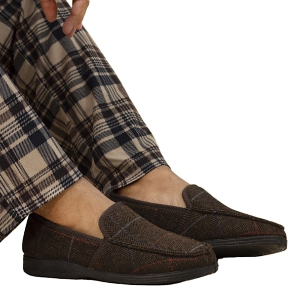 Lazy Dogz Eisenhower Tofflor Herr 12 UK Brun Brown 12 UK