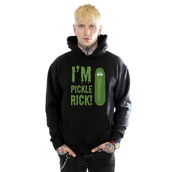 Rick And Morty Herr I´m Pickle Rick Hoodie L Svart Black L