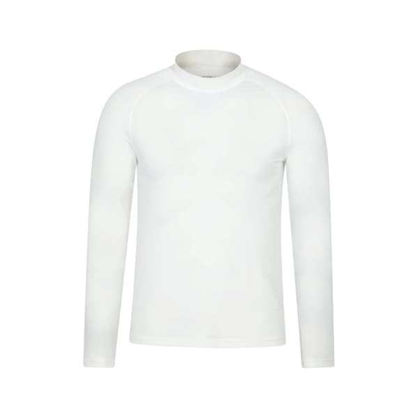 Mountain Warehouse Herr Enfärgad Långärmad Rashguard S Vit White S