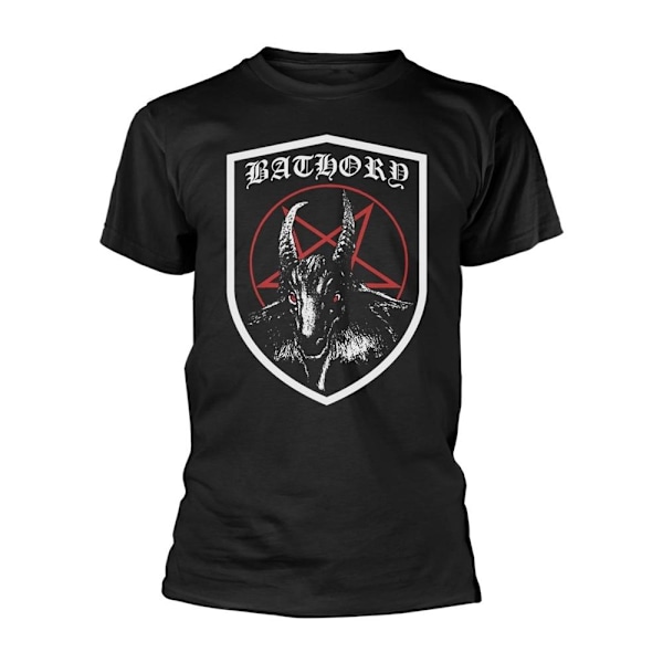 Bathory Unisex Adult Shield T-Shirt L Svart Black L