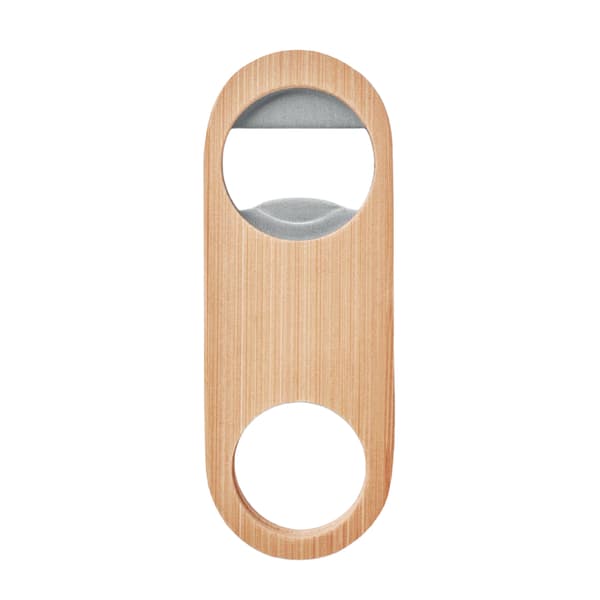 MidOcean Valbamper Oval Flasköppnare i Bambu, One Size, Trä Wood One Size