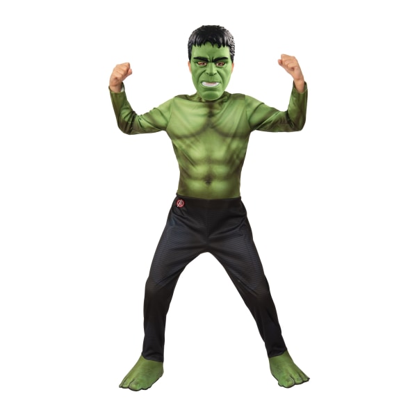 Hulk Barn/Barn Kostym L Grön/Svart Green/Black L