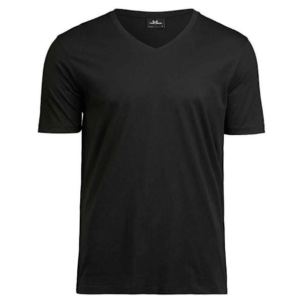 Tee Jays Herr Luxury V-ringad T-shirt S Svart Black S