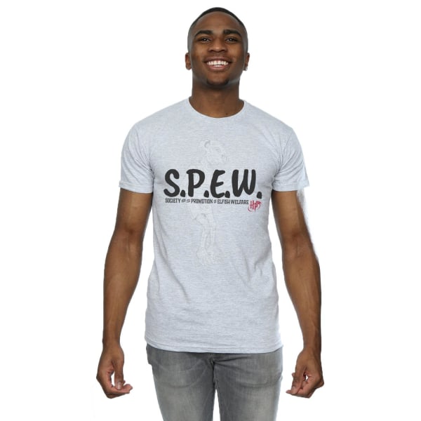 Harry Potter Dobby SPEW T-shirt för män, S, sportgrå Sports Grey S