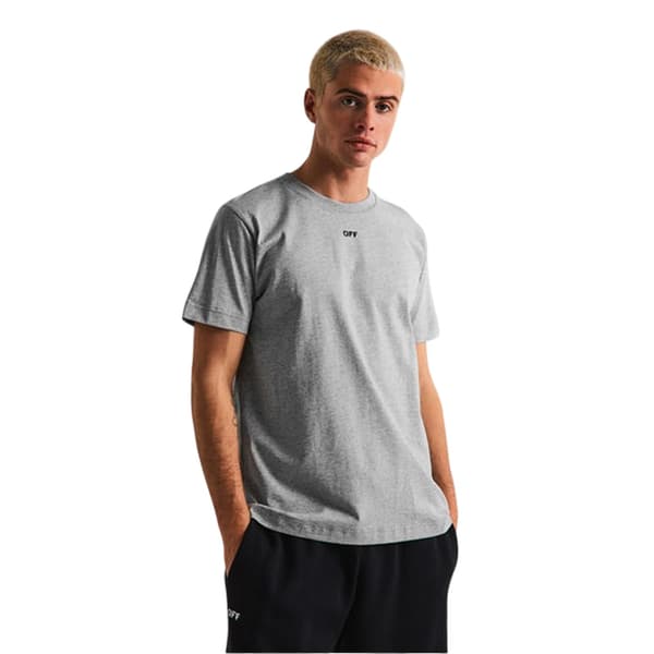 Off White Herr Off Logo Kortärmad T-shirt XL Ljusgrå Light Grey XL