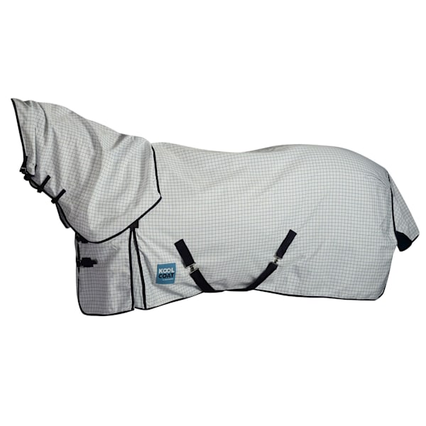 Kool Coat Classic III Combo Neck Hästtäcke Utedäck 6´ 5 Vit/ White/Navy 6´ 5