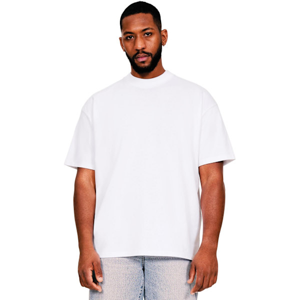 Casual Classics Herr Ringspun Bomull Förlängd Halsringning Oversize White 4XL