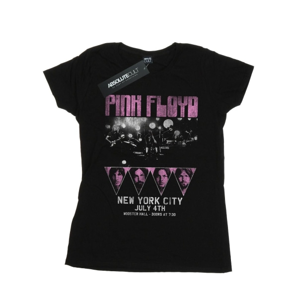 Pink Floyd Womens/Ladies Tour NYC bomull T-shirt S Svart Black S