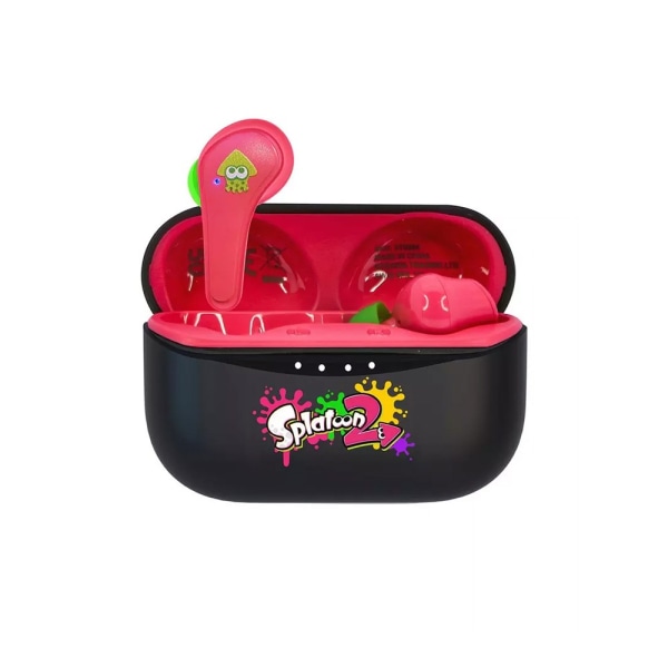 Splatoon 2 logotyp trådlösa hörlurar One Size Svart/Rosa Black/Pink One Size