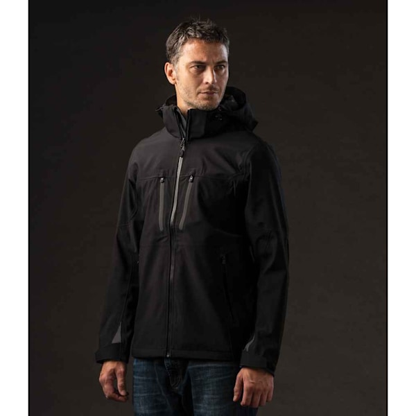 Stormtech Patrol Herr Huvtröja Softshell Jacka S Svart/Kolfärgad Black/Carbon S