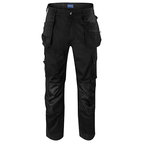 Projob herr Stretch Plain Cargo byxor 47R svart Black 47R
