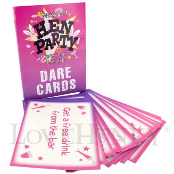 Eurowrap Hen Party Dare Cards One Size Pink Pink One Size
