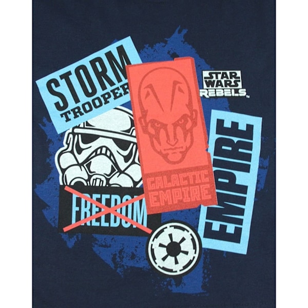 Star Wars Rebels Barn/Barn T-shirt 3-4 år Blå Blue 3-4 Years