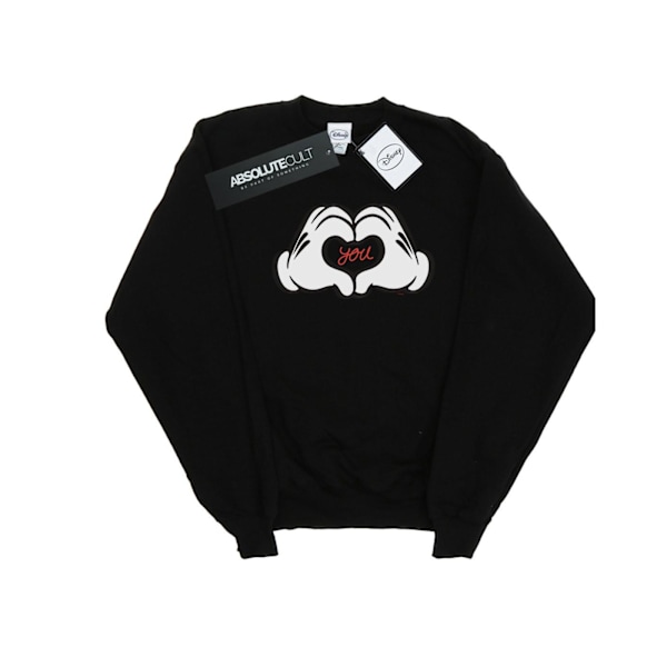 Disney Boys Mickey Mouse Loves You Sweatshirt 5-6 år Svart Black 5-6 Years