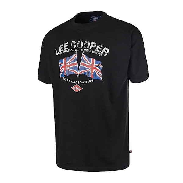 Lee Cooper Herr Logo Bomulls T-shirt L Svart Black L