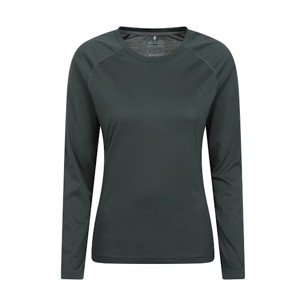 Mountain Warehouse Dam/Kvinnor Snabbtorkande Långärmad Tröja Storlek 14 Khaki Green 14 UK