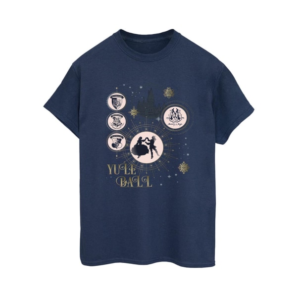 Harry Potter Dam/Damer Yule Ball Bomull Boyfriend T-Shirt X Navy Blue XL