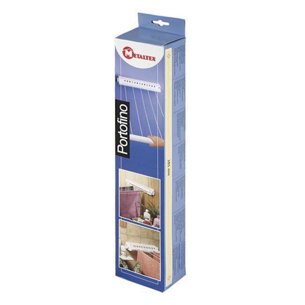 Metaltex Portofino Utdragbar Torkställning med 5 Linor, En Storlek, En Färg One Colour One Size