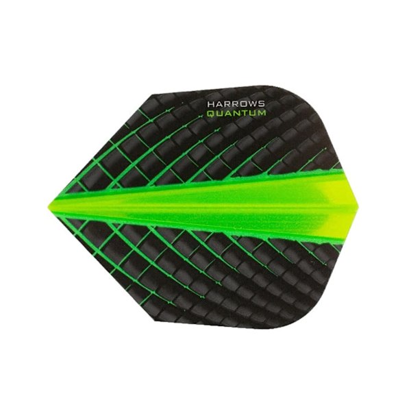 Harrows Quantum Dart Flights One Size Svart/Grön Black/Green One Size