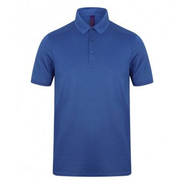 Henbury Herr Stretch Microfine Pique Poloskjorta XL Royal Royal XL
