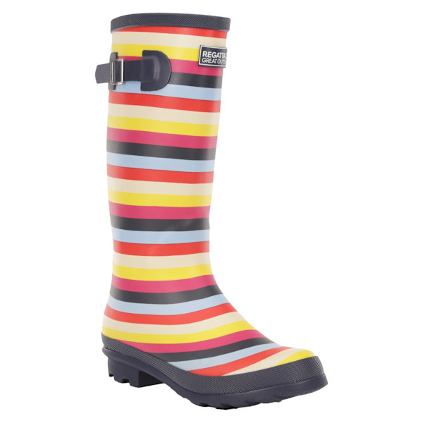 Regatta Womens/Ladies Ly Fairweather II Tall Durable Wellington Multicoloured Stripe 6.5 UK
