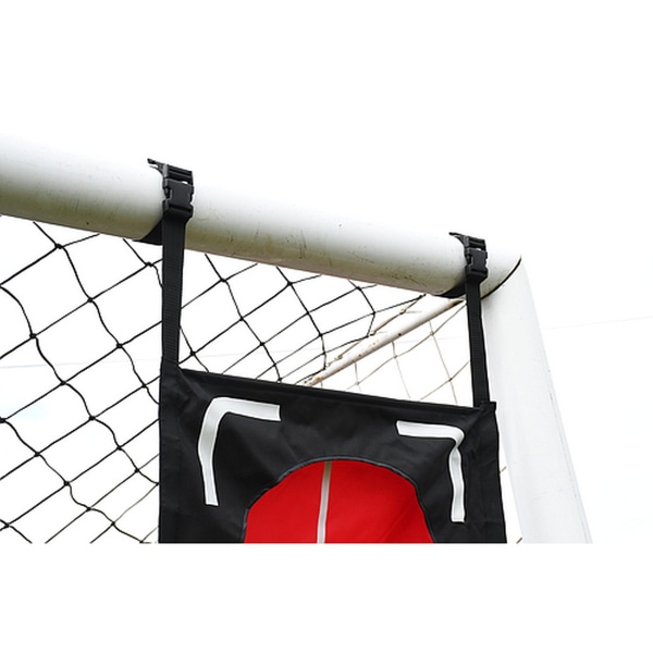 Precision Dual Top Bins Fotbollshörn Mål (2-pack) En Black/Red One Size