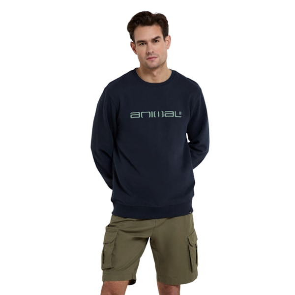 Animal Mens Driver Organic Sweatshirt M Navy Navy M