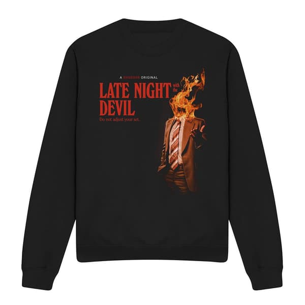 Late Night With the Devil Unisex Vuxen Eld Tröja M Svart Black M