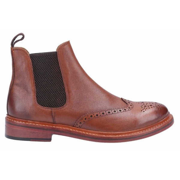 Cotwold herr Siddington läder elastiska dress boots 12 UK Br Brown 12 UK