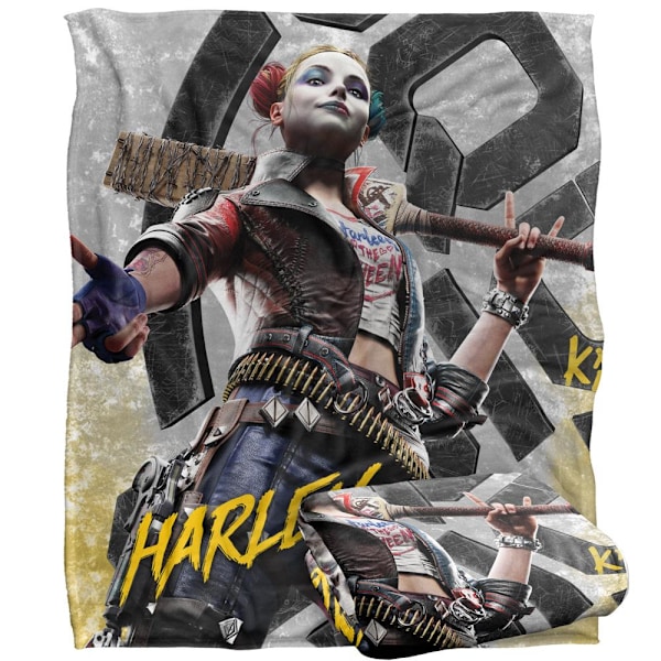 Suicide Squad Harley Quinn Filt En Storlek Flerfärgad Multicoloured One Size