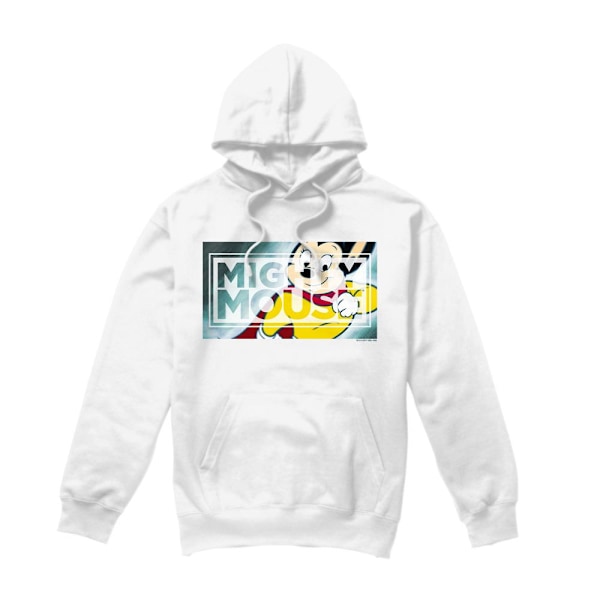 Mighty Mouse Herr Mighty Rectangle Hoodie L Vit White L