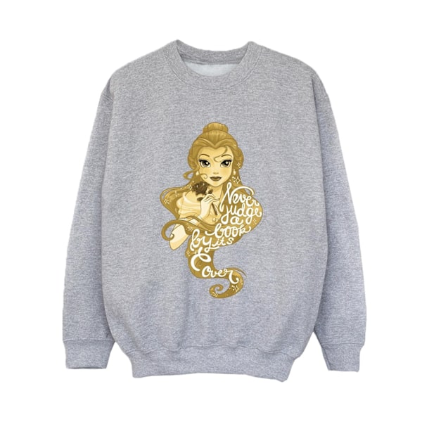 Disney Boys Beauty And The Beast Never Judge Sweatshirt 3-4 År Sports Grey 3-4 Years