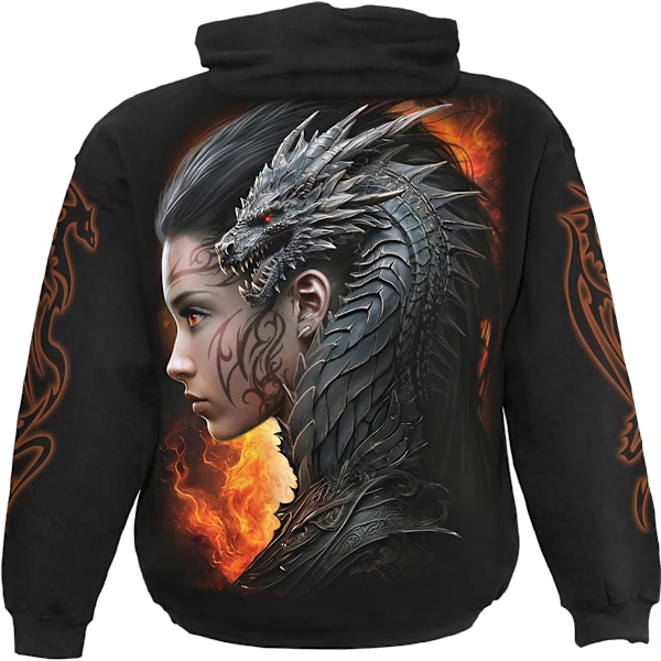 Spiral Direct Unisex Vuxen Draco Queen Hoodie XL Svart Black XL