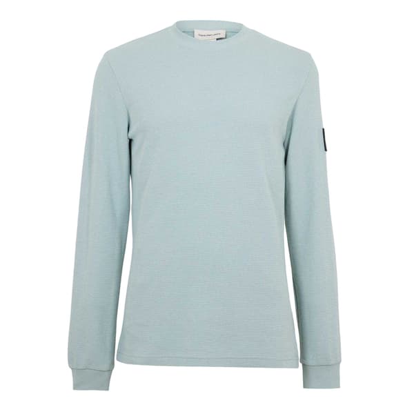 Calvin Klein Herr Våfflad Långärmad Topp S Overcast Grey Overcast Grey S