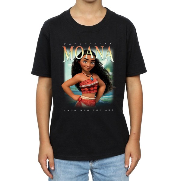 Disney Boys Moana Montage T-shirt 12-13 år Svart Black 12-13 Years