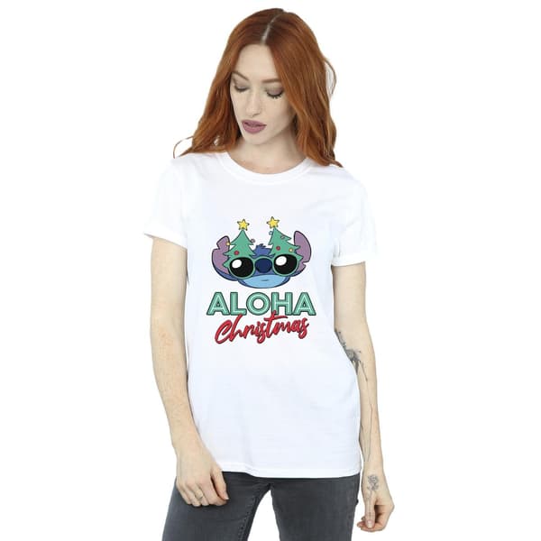 Disney Dam Lilo Och Stitch Julgran Nyanser Bomull White L